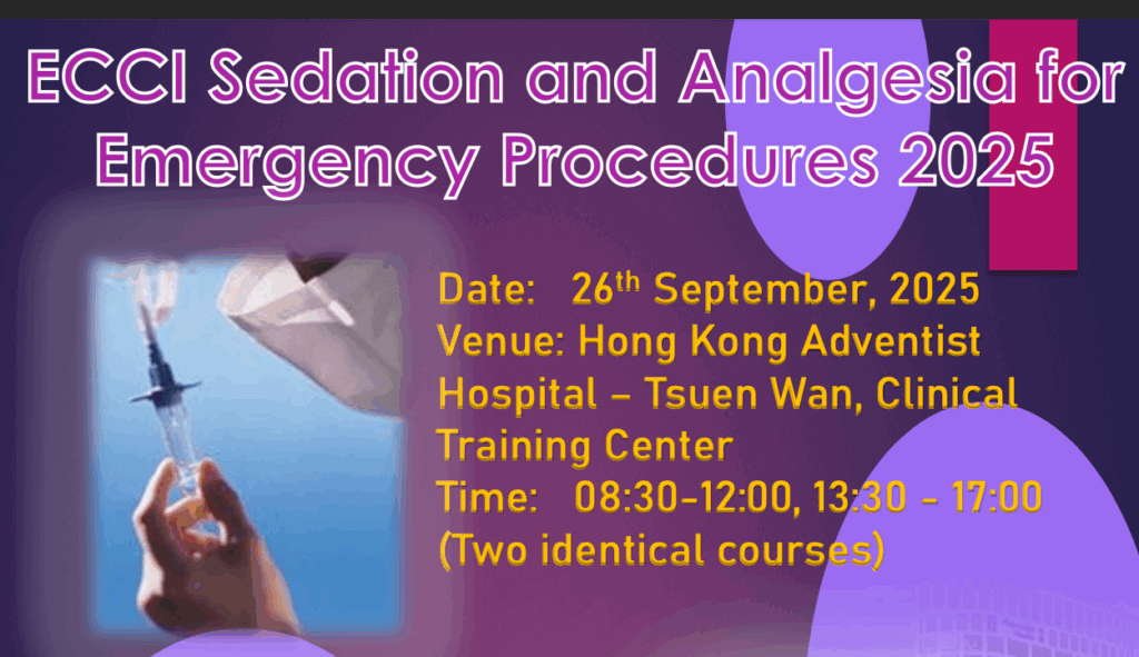 ECCI Sedation and Analgesia for Emergency Procedures September 2025